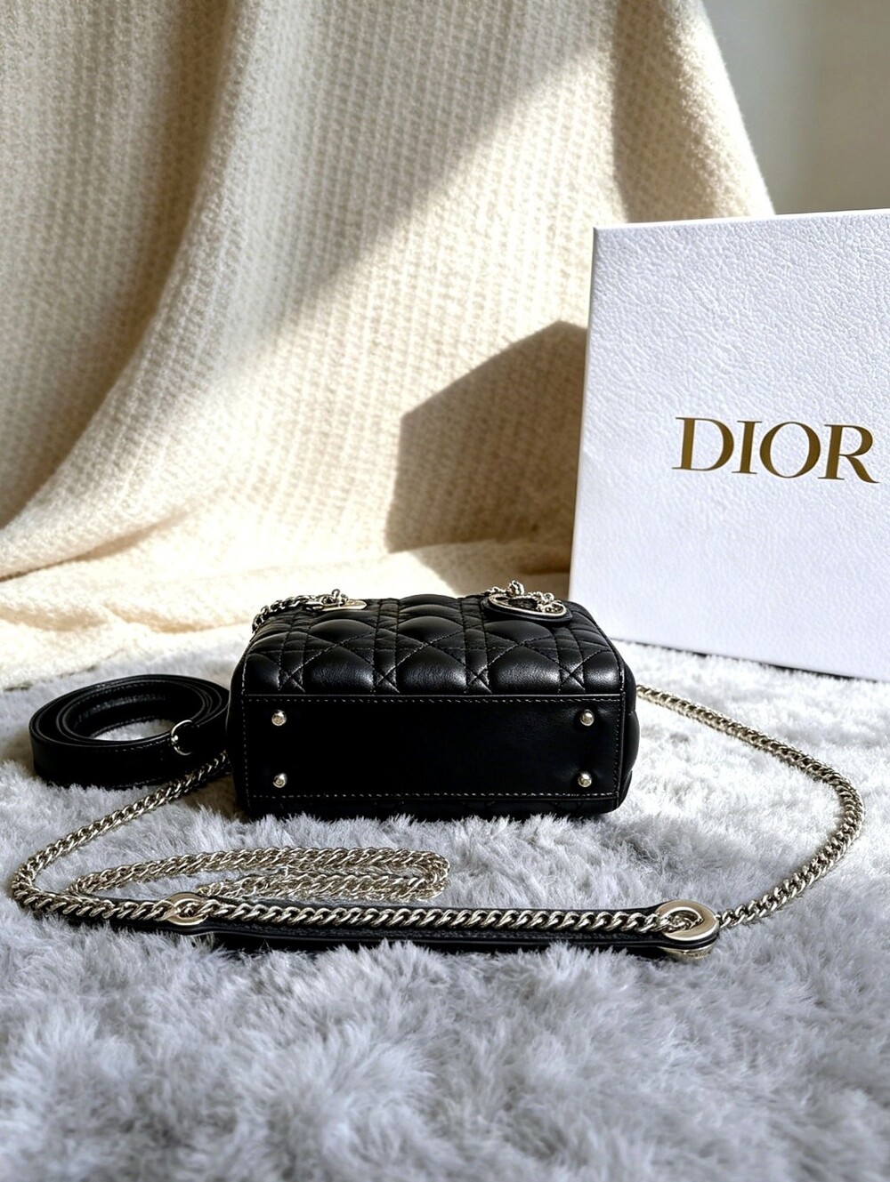 Mini Lady Dior Bag Black Cannage Lambskin - Picture 3 of 7